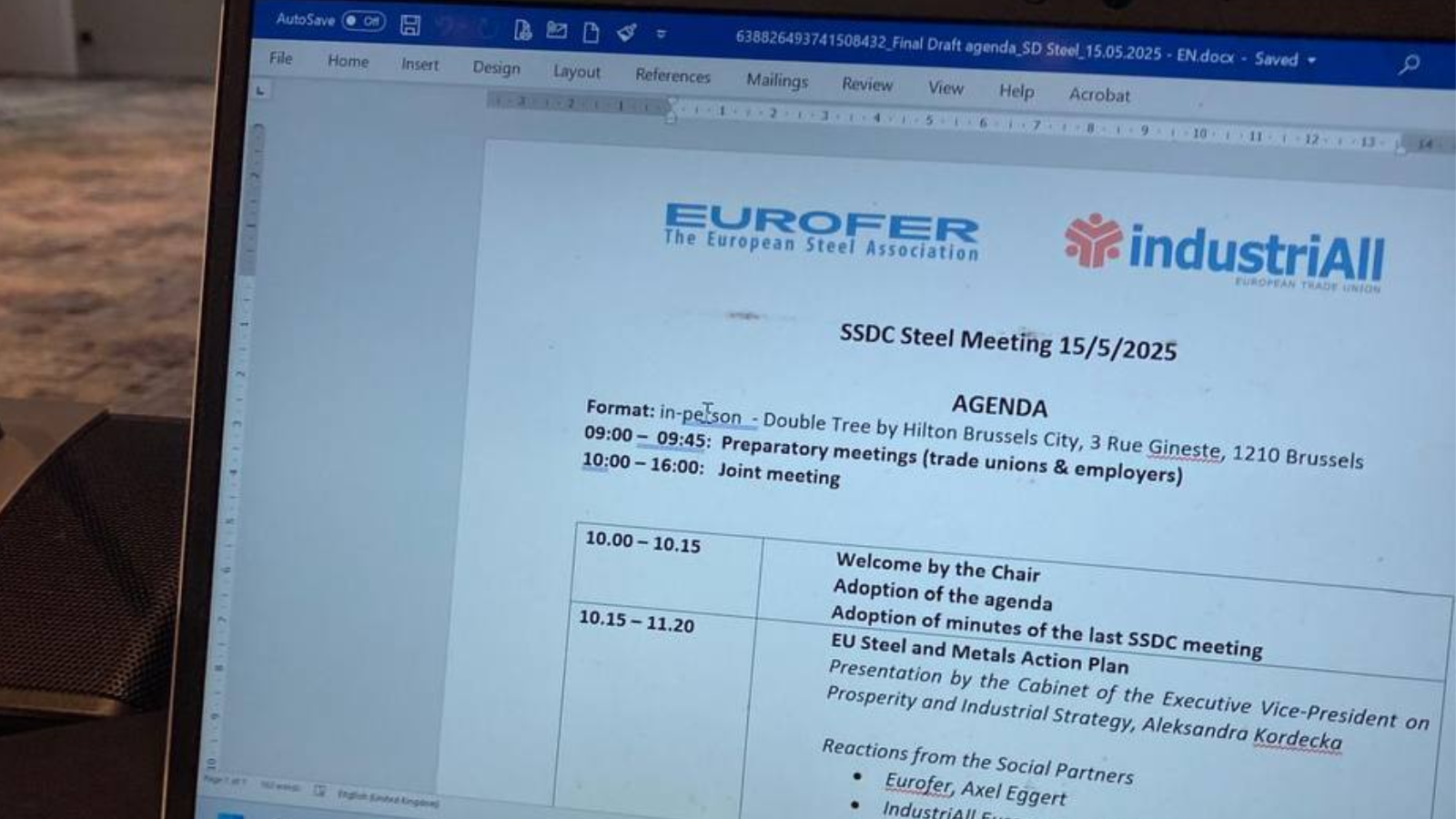 Saving the European steel sector and jobs