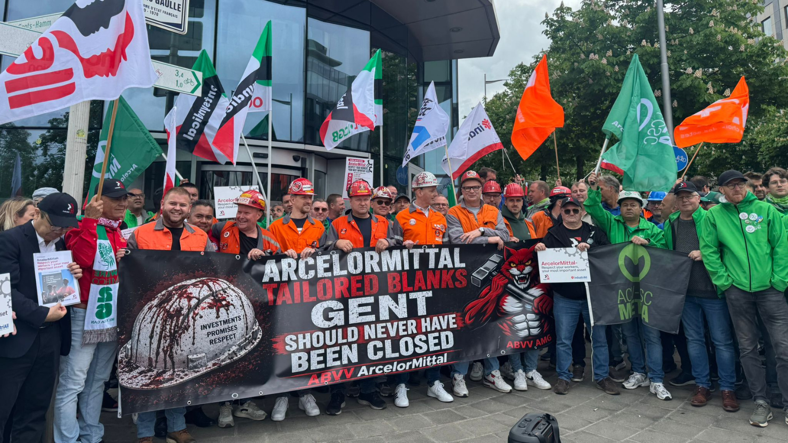 Hard as steel: workers stand firm at ArcelorMittal's AGM